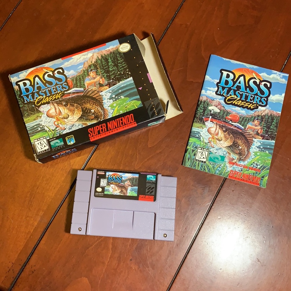 Super Nintendo Bass masters classic game